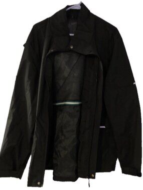 Size 2XL Black Lightweight Windbreaker Outdoor Jacket